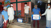 গোয়াইনঘাটে করোনা আক্রান্তদের পাশে আব্দুল হাকিম চৌধুরী