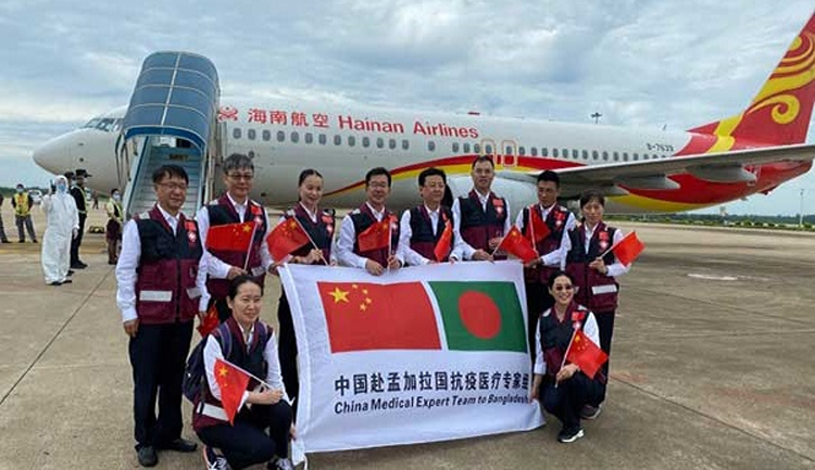 ঢাকায় চীনের ১০ সদস্যের চিকিৎসা বিশেষজ্ঞ দল