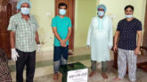 জৈন্তাপুরে করোনা আক্রান্ত বিএনপি নেতার বাড়িতে আব্দুল হাকিম চৌধুরীর উপহার