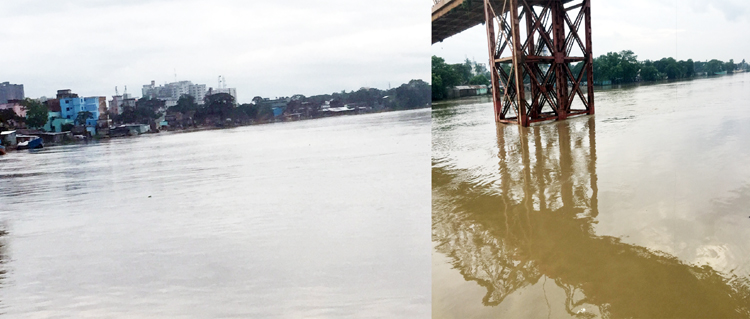 সিলেটে সুরমাসহ কয়েকটি নদীর পানি বিপৎসীমার ওপরে