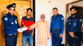 ছাতকে হারিয়ে যাওয়া পুলিশের মোবাইল ফিরিয়ে দিল নির্লোভ এক যুবক