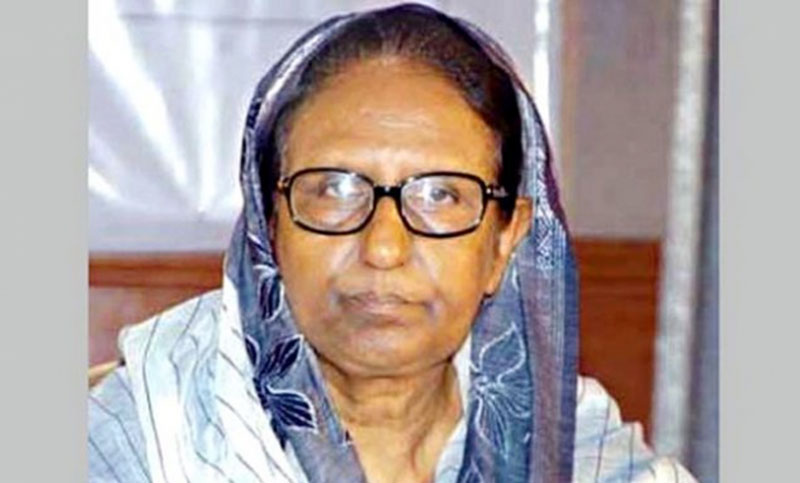 সাবেক স্বরাষ্ট্রমন্ত্রী সাহারা খাতুন আর নেই