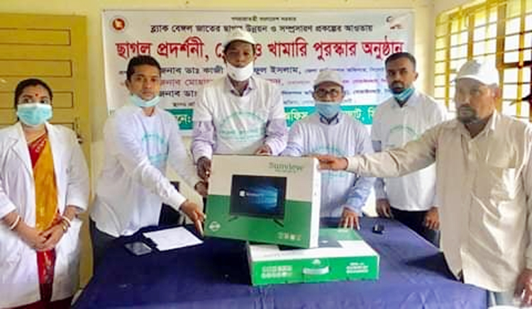 গোয়াইনঘাটে ব্ল্যাক বেঙ্গল জাতের ছাগল পালনে সফলতায় ও পুরস্কার বিতরণী সম্পন্ন