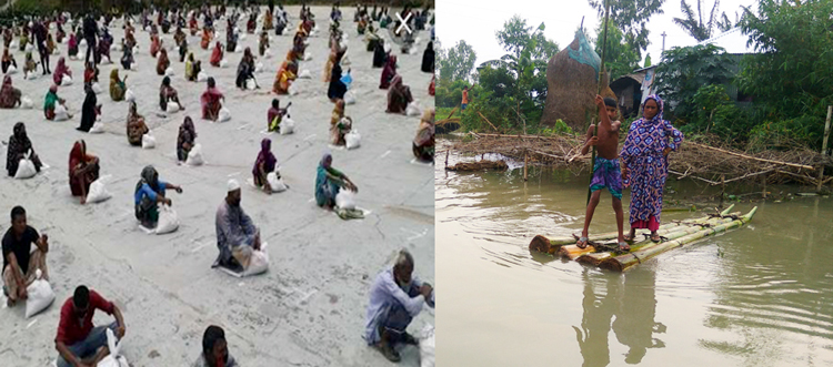 ত্রাণ খুজতেও লজ্জা করছে, বুকে চাপা কষ্ট গোয়াইনঘাটে চতুর্থ বারে ফের বন্যা