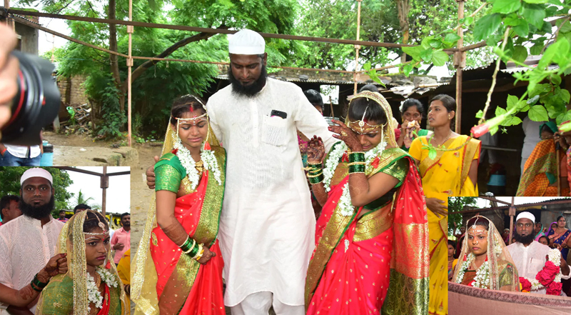 সম্প্রীতির নজির, সব দায়িত্ব কাঁধে নিয়ে দুই হিন্দু মেয়েকে বিয়ে দিলেন মুসলিম ‘মামা’