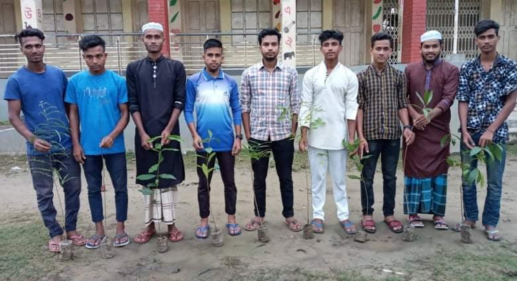 গোয়াইনঘাটে নন্দিরগাঁও ইউনিয়ন ছাত্রলীগের বৃক্ষরোপণ কর্মসূচি