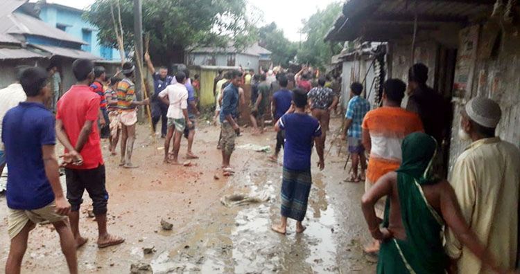 সুনামগঞ্জে আ’লীগের দুই নেতার সমর্থকদের সংঘর্ষে আহত অর্ধশতাধিক
