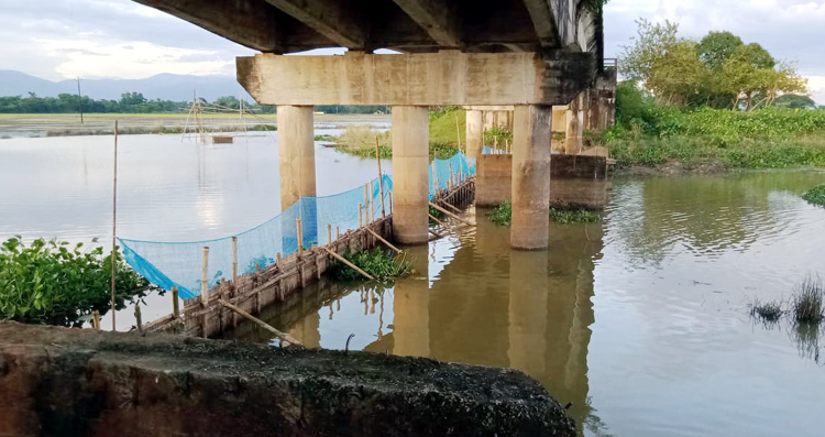 কানাইঘাটে জলমহালে খাঁটি বাঁধ দিয়ে প্রতিবন্ধকতার অভিযোগ
