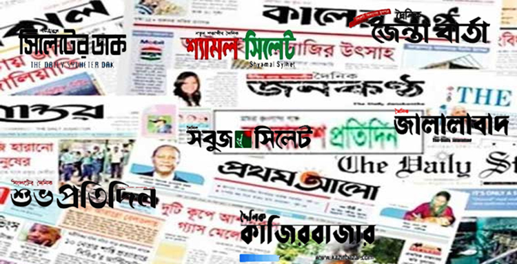 সিলেটের ৭টি দৈনিক পত্রিকার অনলাইন সংস্করণ অনুমোদন