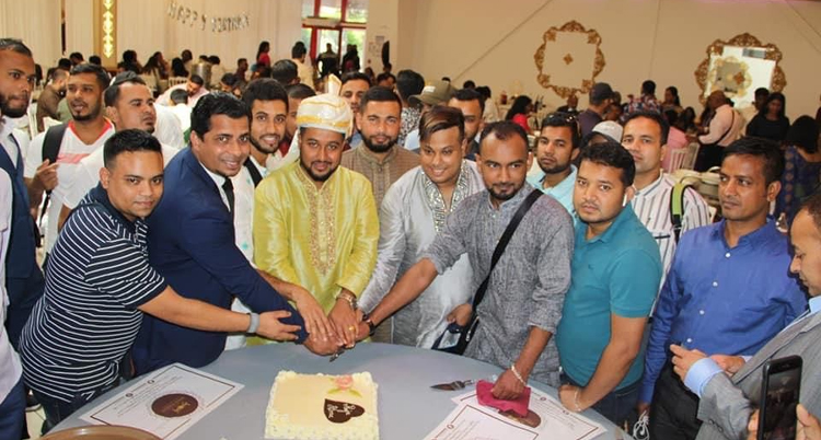 বিয়ের পিঁড়িতে বসলেন ফ্রান্স বভিনি ছাত্রলীগের সভাপতি কামরুল আমিন রাজু