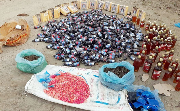 জকিগঞ্জে ৩৩ লক্ষ ৬৫ হাজার টাকার মাদক ধ্বংস