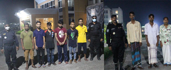 সিলেটে ৯ জুয়াড়িকে আটক করলো র‍্যাব