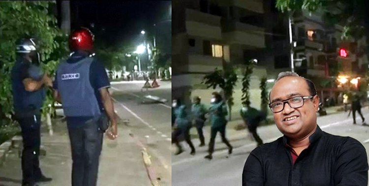 গৃহকর্মীকে মারধরের গুজবে সাংবাদিক পীর হাবিবের বাসায় হামলা, ধাওয়া-পাল্টা ধাওয়া