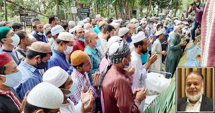 প্রবীন সাংবাদিক আজিজ আহমদ সেলিমের দাফন সম্পন্ন