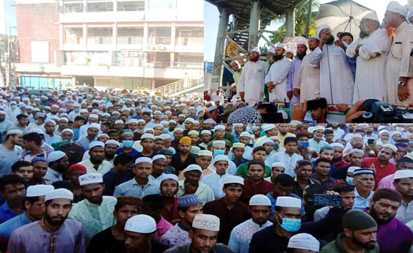 বিক্ষোভে উত্তাল সিলেট, ফ্রান্সের প্রতি ঘৃণা