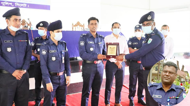 গোয়াইনঘাটে চালক হত্যার রহস্য উদঘাটন, বিশেষ কাজের স্বীকৃতি পেলেন ওসি আব্দুল আহাদ