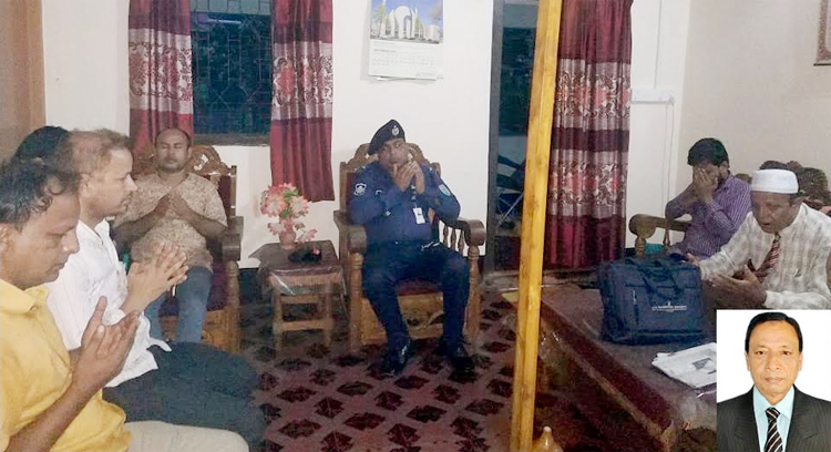 কানাইঘাটে অসুস্থ সাংবাদিক এখলাছের পাশে থানার ওসি ও প্রেসক্লাব নেতৃবৃন্দ