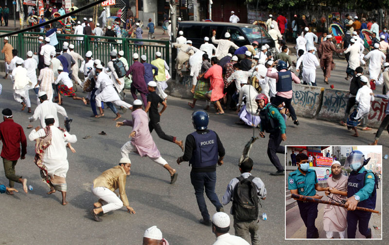 গ্রেপ্তারকৃতদের ২৪ ঘণ্টার মধ্যে মুক্তি দাবি মামুনুল হকের