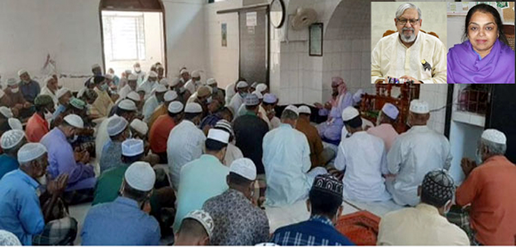 মন্ত্রী ইমরান ও তাঁর সহধর্মীনির সুস্থতা কামনায় গোয়াইনঘাটে পুলিশের মিলাদ-দোয়া