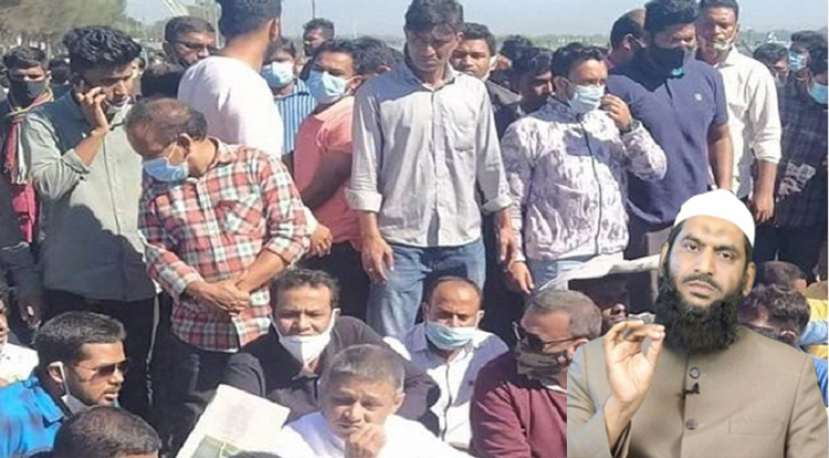 মামুনুল হককে ঠেকাতে যুবলীগ-ছাত্রলীগের বিক্ষোভ