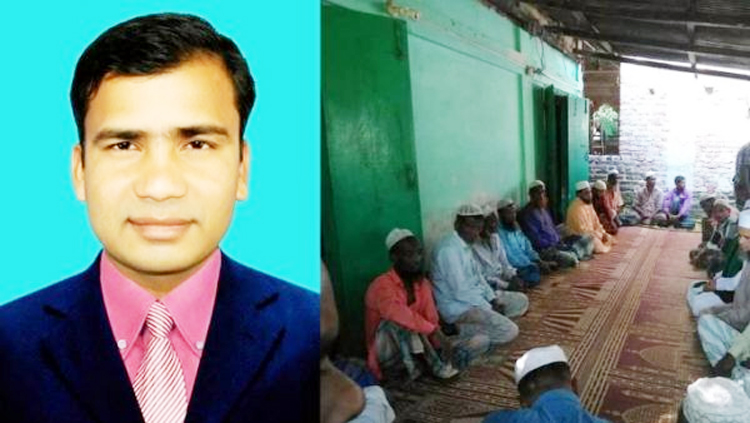 গোয়াইনঘাটে গ্রামবাসীর সাথে চেয়ারম্যান প্রার্থী আবুল কালামের সভা