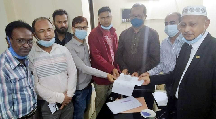 সিলেট জেলা প্রেসক্লাব নির্বাচনে মনোয়ন সংগ্রহ করছেন একরাম হোসেন