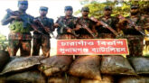 সুনামগঞ্জে ৪৬ টন কয়লা পাচার, বিজিবির অভিযানে ১ টন জব্দ