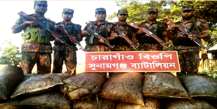সুনামগঞ্জে ৪৬ টন কয়লা পাচার, বিজিবির অভিযানে ১ টন জব্দ