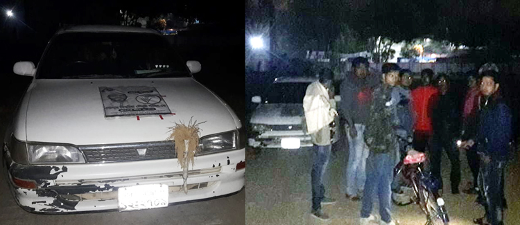 গোলাপগঞ্জ পৌরসভা নির্বাচন: টাকা বিতরণের সন্দেহে ধানের শীষের গাড়ি আটক