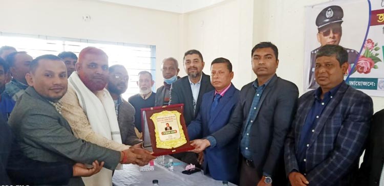 গোয়াইনঘাটে সহকারী পুলিশ সুপার নজরুল ইসলাকে বিদায় সংবর্ধনা প্রদান