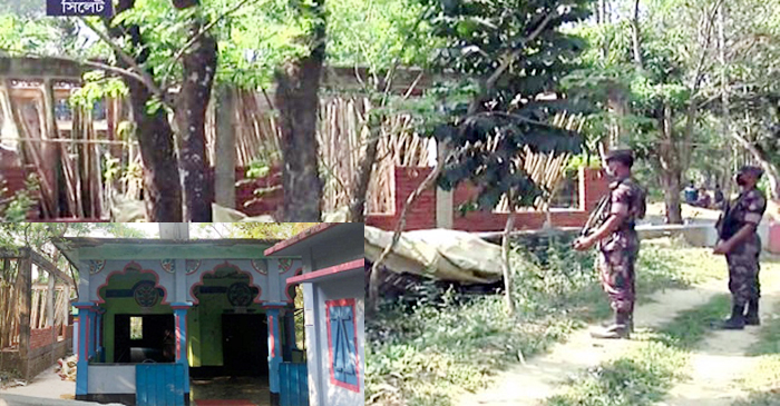 বিয়ানীবাজার সীমান্তে মসজিদ পুনর্নির্মাণে বিএসএফের বাধা