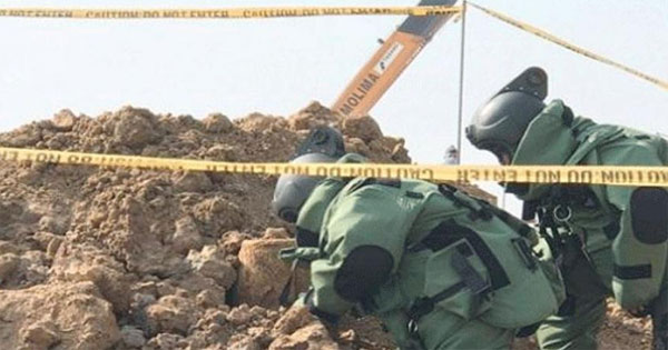 জাফলংয়ে উদ্ধার হওয়া মর্টার শেল ও হ্যান্ড গ্রেনেড ধ্বংস করলো সেনাবাহিনী