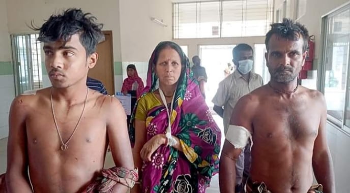 মাটি নেয়ার ঘটনায় তাহিরপুরে প্রতিপক্ষের হামলায় আহত ৮