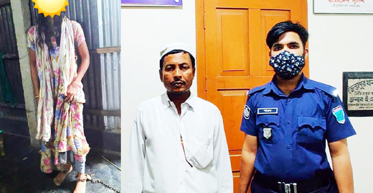 জৈন্তাপুরে শিকল বাঁধা অবস্থায় গৃহবধু উদ্ধার, গ্রেফতার ১