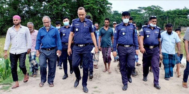 বিশ্বনাথে সুমেল হত্যাকান্ডের ঘটনাস্থল পরিদর্শনে নবাগত ওসি