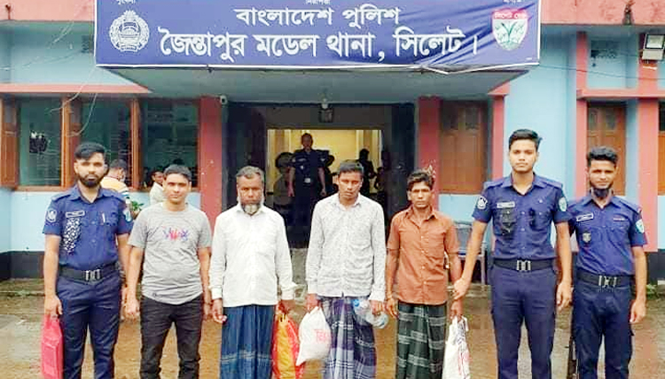 সিলেটে সাংবাদিকসহ ৩ জন আটক, ইয়াবা উদ্ধার
