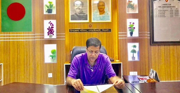 দ্বিতীয় বারের মতো জেলার শ্রেষ্ঠ পুরষ্কার পাচ্ছেন গোয়াইনঘাট উপজেলা চেয়ারম্যান ফারুক