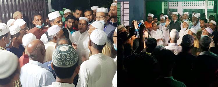 কঠোর লকডাউনের বেপরোয়া আ’লীগ প্রার্থী হাবিব, বৃদ্ধাঙ্গুলি দেখিয়ে প্রচারণা অব্যাহত