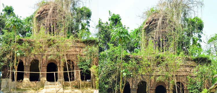 বিশ্বনাথে অযত্নে অবহেলায় পড়ে আছে ‘রাজ-রাজেশ্বরী মন্দির’