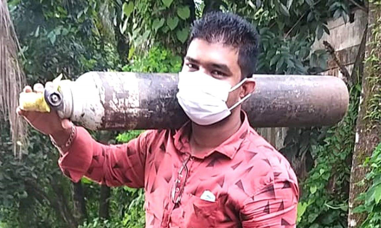 বিশ্বনাথে ‘ফ্রী অক্সিজেন সার্ভিস’ সুন্দর আলী রুহুল