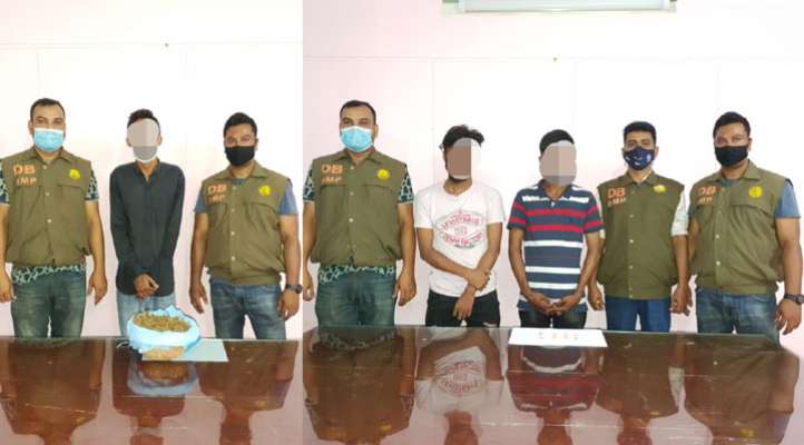 সিলেটে ৩ মাদক ব্যবসায়ী গ্রেফতার