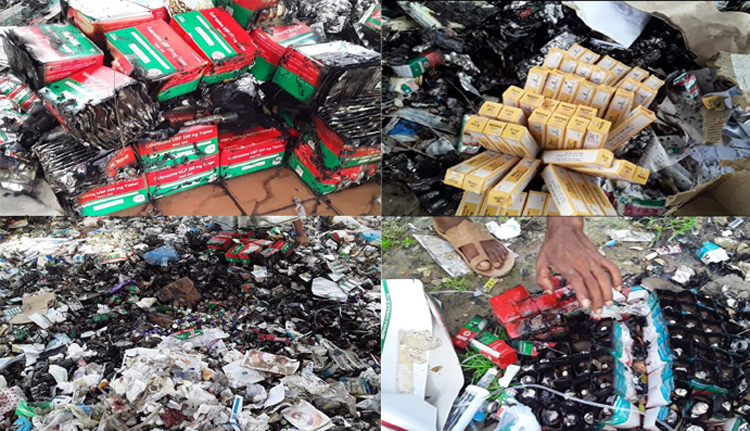 দোয়ারাবাজারে সরকারী ঔষধ পোড়ানোর ছবি ও ভিডিও নিয়ে সামাজিক যোগাযোগ মাধ্যমে তোলপাড়!