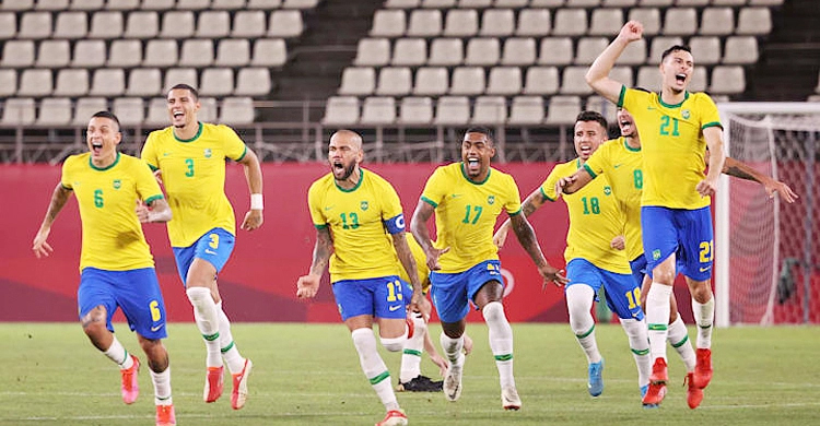 অলিম্পিক ফুটবলে টানা দ্বিতীয়বার চ্যাম্পিয়ন ব্রাজিল