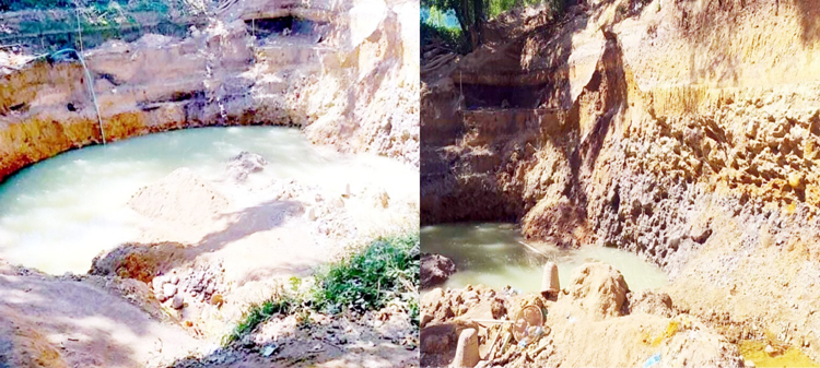 সিলেট-তামাবিল মহাসড়কের পাশ থেকে পাথর উত্তোলন: সড়ক ধসের আশঙ্কা