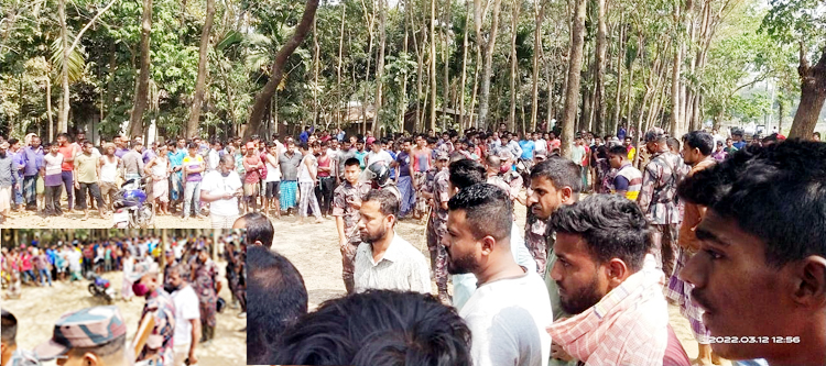 বিছনাকান্দি পাথর কোয়ারীতে বিজিবি ও এলাকাবাসীর মধ্যে চরম উত্তেজনা