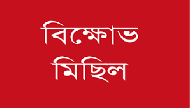 বিএনপি-জামায়াতের নৈরাজ্যের বিরুদ্ধে ছাতকে ১০ নং ছৈলা আফজলাবাদ ইউনিয়ন যুবলীগের বিক্ষোভ মিছিল ও সমাবেশ