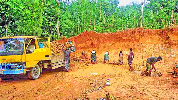 পাহাড়-টিলা কর্তন অব্যাহত মহা-বিপর্যয়ের মুখে সিলেট