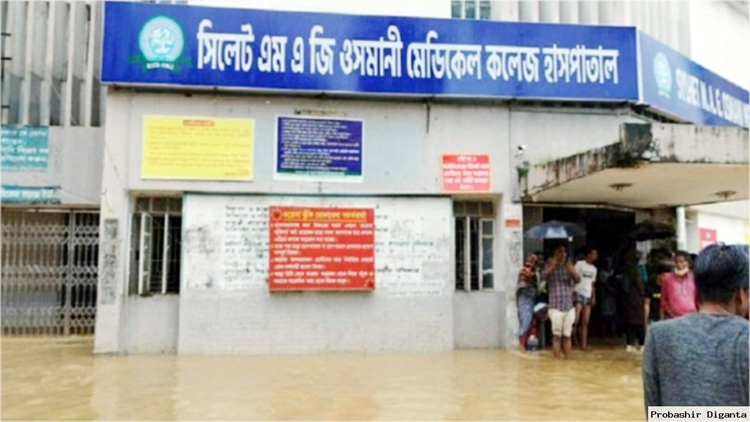 বন্যায় ওসমানী হাসপাতালসহ স্বাস্থ্যখাতে ব্যাপক ক্ষয়ক্ষতি