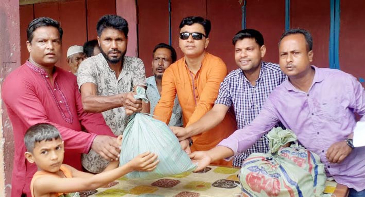 বিশ্বনাথে থানা পুলিশের খাদ্যসামগ্রী বিতরণ অব্যাহত