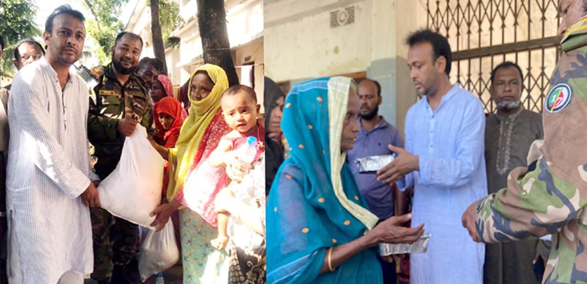 বিশ্বনাথে-ওসমানীনগরে ঈদের আনন্দ ভাগ করতে বন্যার্তদের পাশে এহিয়া চৌধুরী